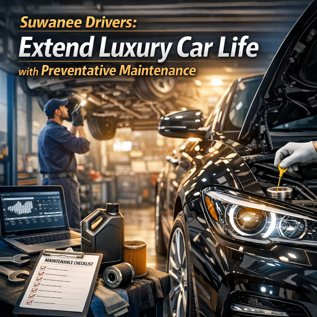 Luxury car maintenance service in Suwanee focused on preventative care to extend vehicle life