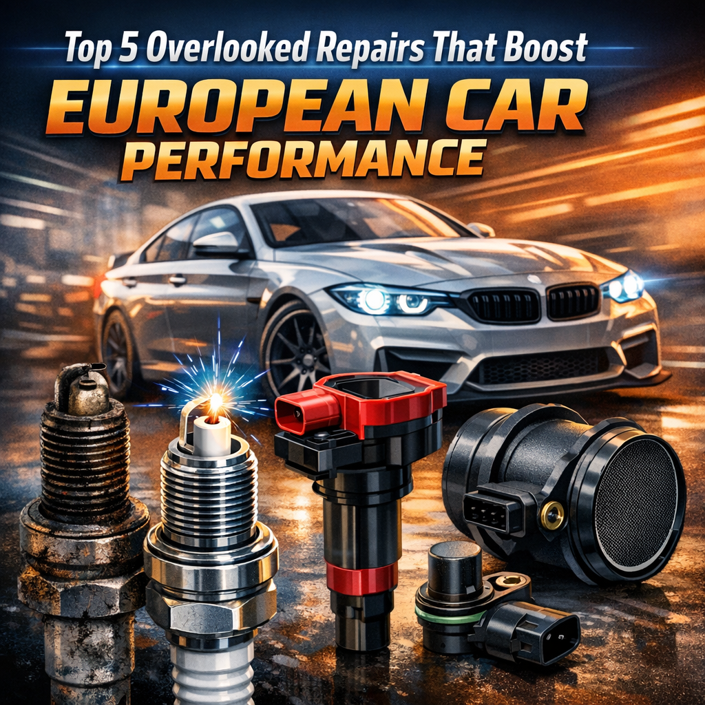 ignition components illustration for Top 5 Overlooked Repairs That Boost European Car Performance